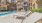 Pool with reclining chairs